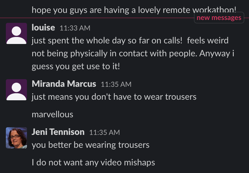 RooMarcus's tweet photo. #remotework #boundaries #highlyprofessional @JeniT https://t.co/TRDqwLxDyF