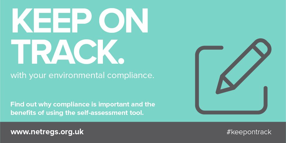 nicki_souter's tweet photo. @NetRegs latest blog looks at the importance of compliance and highlights practical ways, such as the free online self-assessment tool, that businesses can use to check they are complying with the latest environmental regulations.
https://t.co/AIvxwaxHNa
#keepontrack
#NetRegs https://t.co/905iZcLk5A