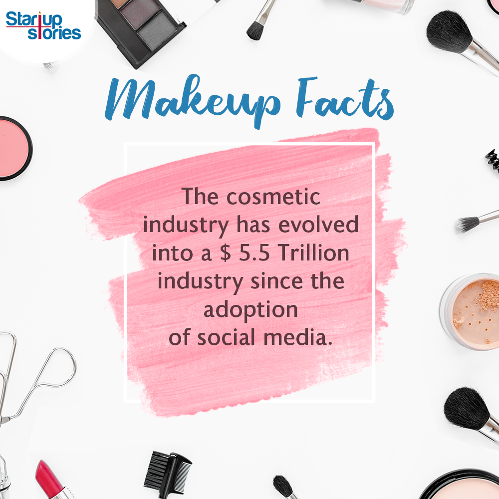 stories_startup's tweet photo. The makeup industry is one of the most widespread and luxurious industries in the world. From brands like (give 2 luxury brands), all have conquered heights. Here are a few facts about the makeup industry.
#StartupStories #Startups #Makeup #MakeupFacts https://t.co/abe4U2meKa