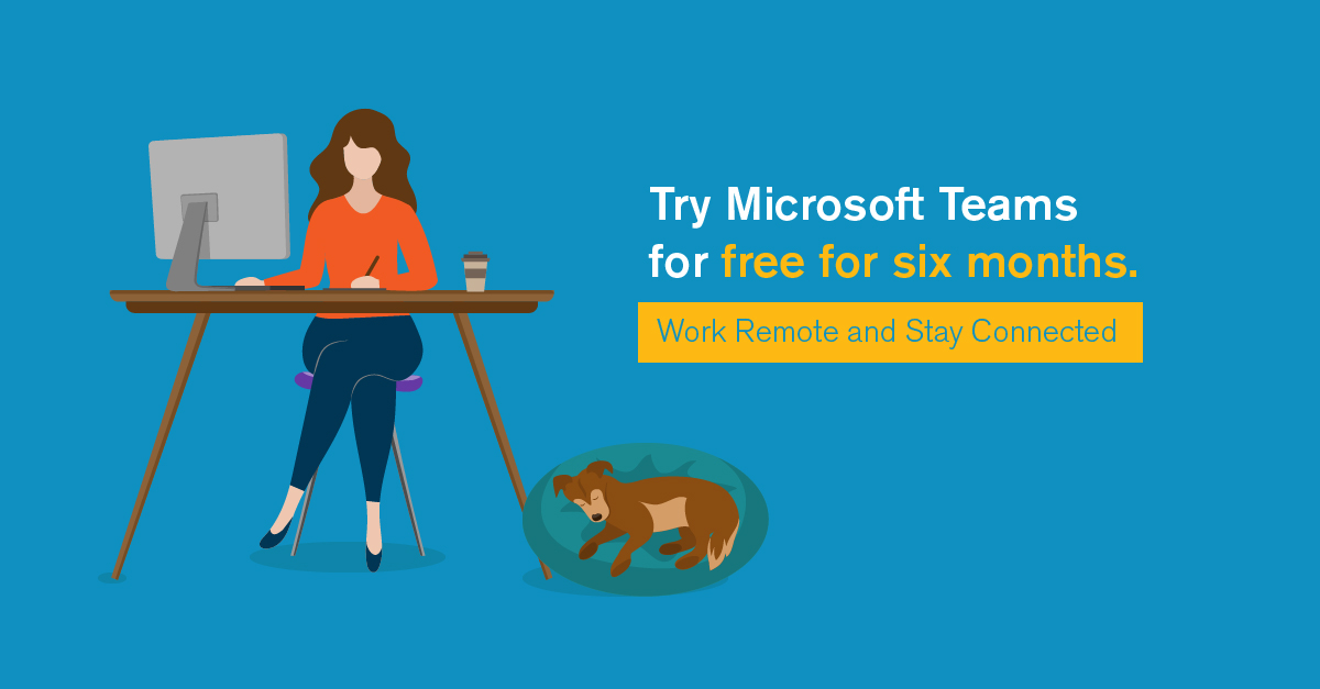 Claranet's tweet photo. Microsoft announced that Claranet can offer you (if you have Office/Microsoft 365 or not) the ability to use Microsoft Teams free for six months to support your business continuity and home working arrangements. 
 
More information here https://t.co/FFsRXE8Luc https://t.co/KoPeOO1G0y
