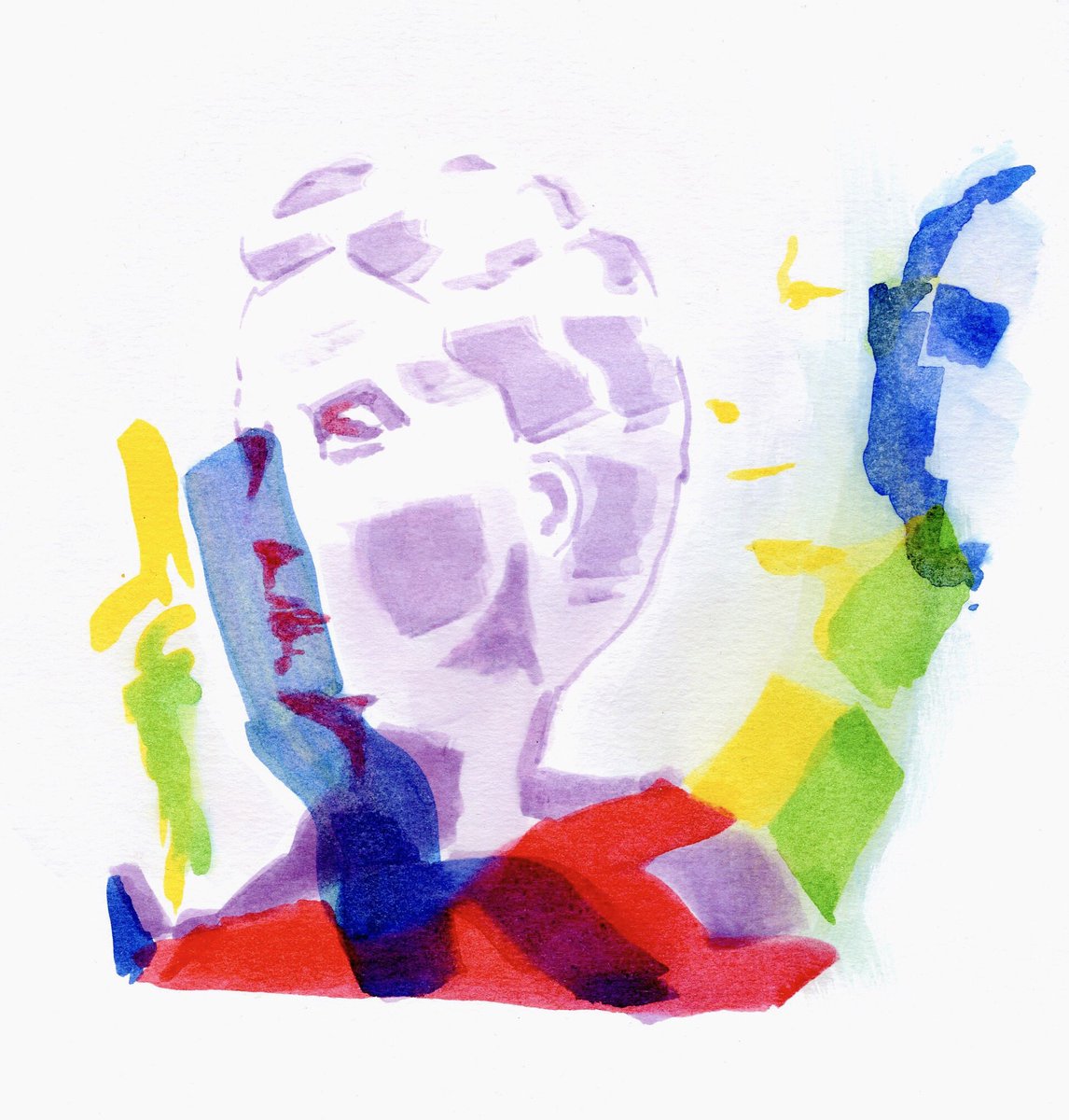 Loving the show today ⁦<a href="/maryannehobbs/">maryannehobbs</a>⁩ keeping a smile on my face and my foot tapping. Did this quick ink drawing from your Twitter pic to say thanks!