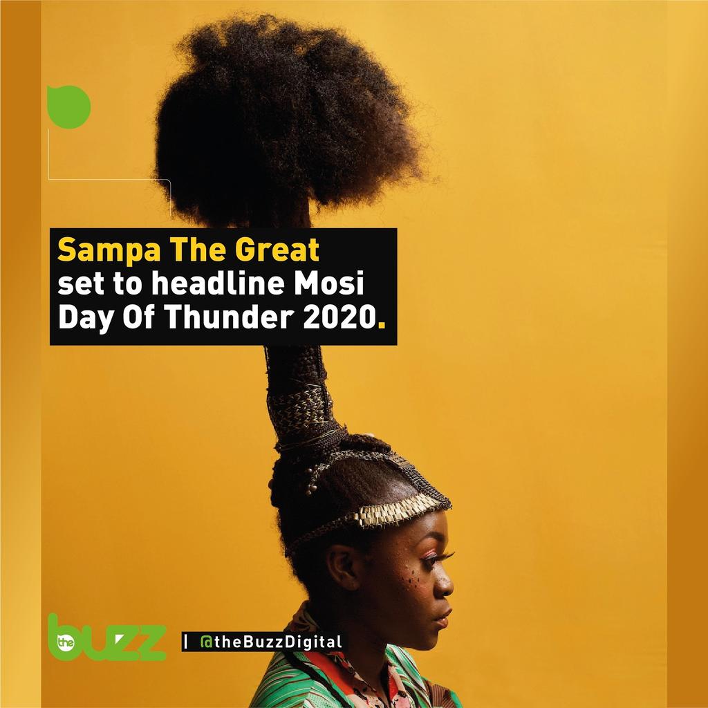 Sampa The Great is set to be one of the headlining acts at this year's The Mosi Day Of Thunder 2020 festival.

#BeThaBuzz