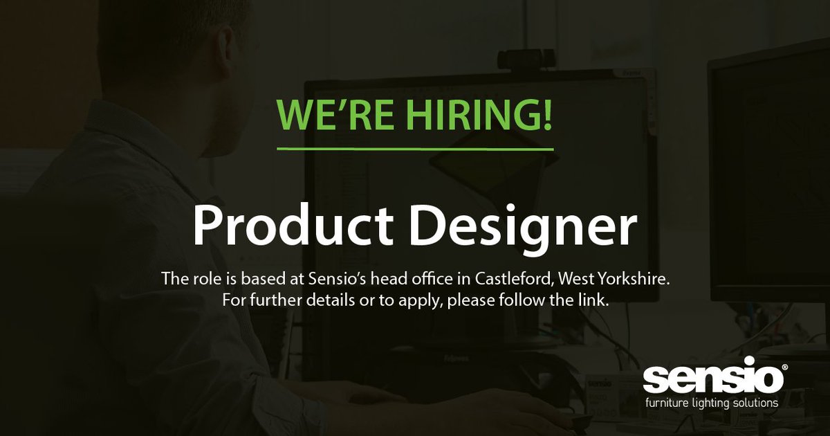 We’re currently recruiting for a #ProductDesigner to join our busy Product Development team based in Castleford, West Yorkshire!

To find out more and to apply, visit sensio.co.uk/job_opportunit…

#productdesign #kbb #productdesignjobs #designjobs #yorkshirejobs #careers