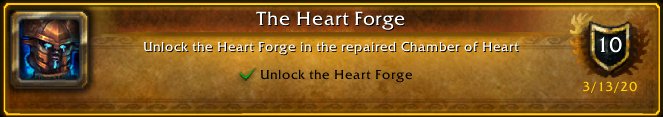 LowMobile_80's tweet photo. I just earned the [The Heart Forge] Achievement! #Warcraft https://t.co/nEuwaQiaMx