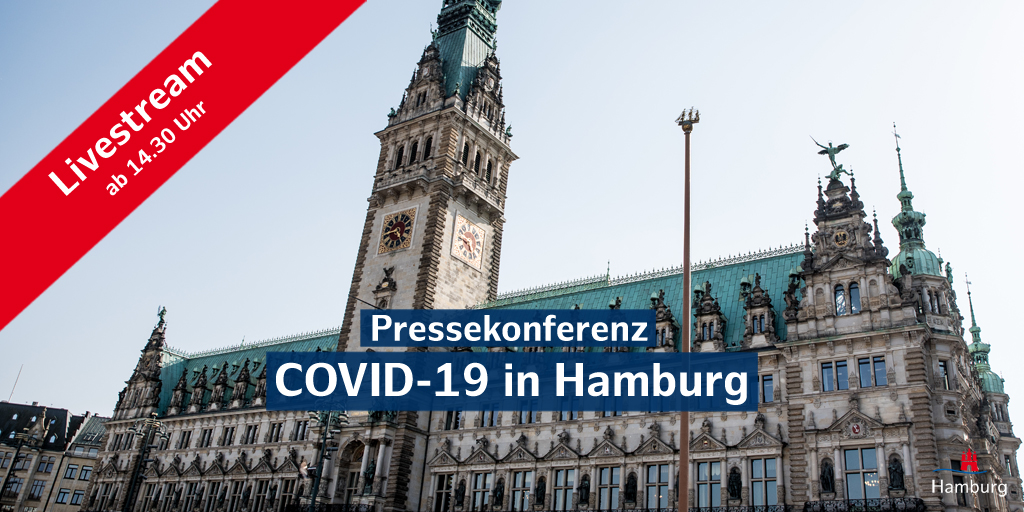 Wir streamen die Pressekonferenz ab ca. 14.30 Uhr mit Bürgermeister Peter Tschentscher über das weitere Vorgehen gegen das #CoronaVirusDE in Hamburg live. Zum Livestream: hamburg.de/coronavirus oder auf YouTube: youtube.com/watch?v=iH_hDB…