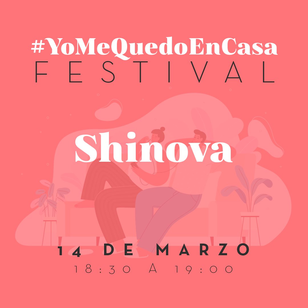 shinovaoficial's tweet photo. Necesitamos teneros cerquita en estos tiempos difíciles y por eso nos sumamos a #YoMeQuedoEnCasaFestival. El sábado, de 18:30 a 19:00, conectaremos con vosotrxs en directo desde Instagram. Ya tenemos planazo para este fin de semana💃🕺🏻 https://t.co/TVuypxhvMp