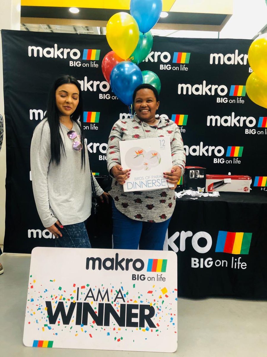 Makro_SA's tweet photo. Congratulations to all our winners. Thank you @JacarandaFM and @AlexJayZA for joining us today at #MakroRiversands for the #WorkZoneTakeover https://t.co/TBwaFWtMEt