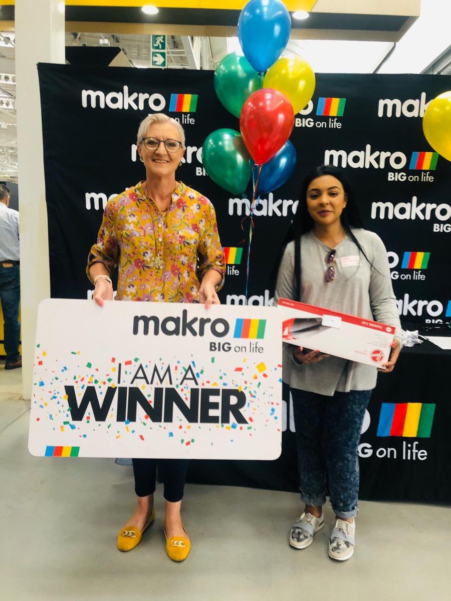 Makro_SA's tweet photo. Congratulations to all our winners. Thank you @JacarandaFM and @AlexJayZA for joining us today at #MakroRiversands for the #WorkZoneTakeover https://t.co/TBwaFWtMEt