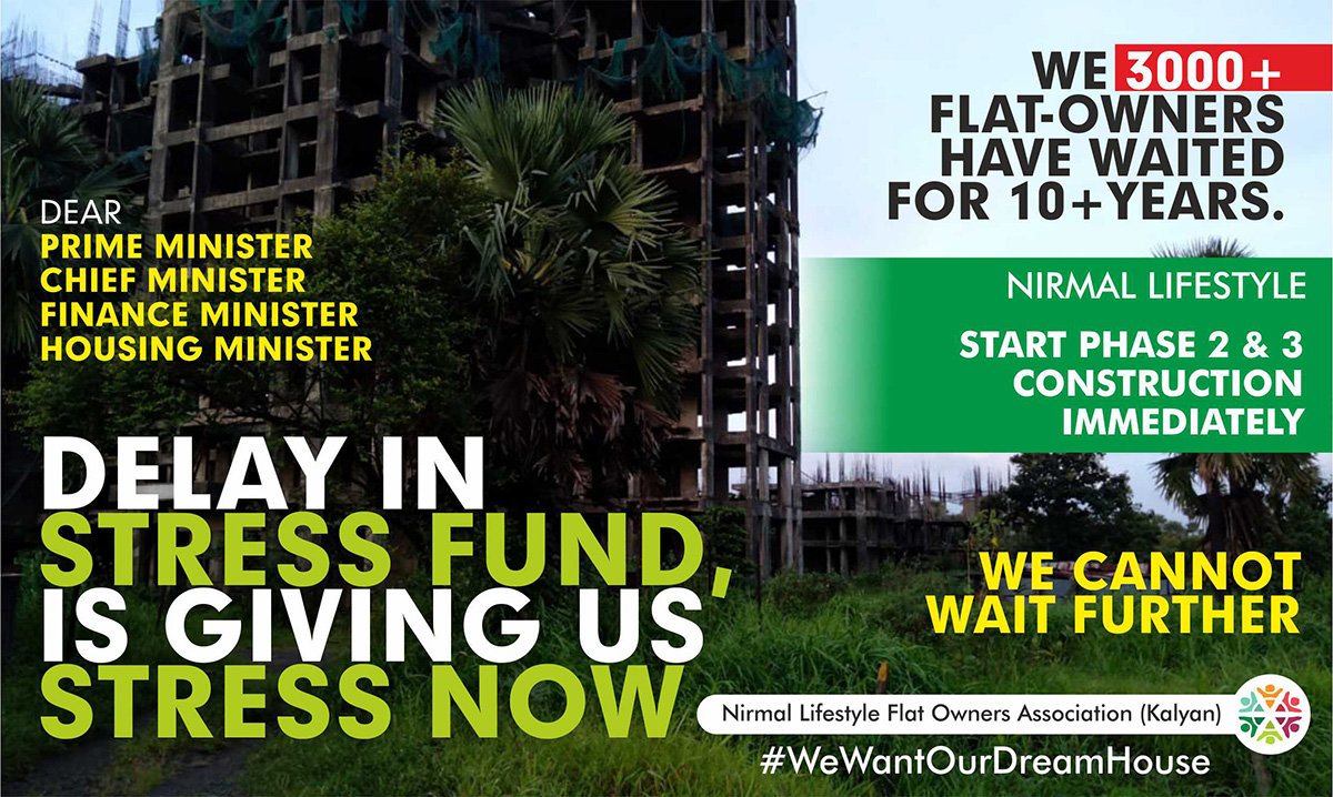 NLS_flat_owners's tweet photo. @PMOIndia @narendramodi @CMOMaharashtra @uddhavthackeray @AUThackeray @MahaRERA @nsitharaman @ShivSena @HardeepSPuri @Secretary_MoHUA @satishMIRROR @baghelsMIRROR @vijaysinghTOI @RosySequeiraTOI @satbirbath @lata_MIRROR

10+ Years have gone
Already Paid 90%
Every-time New Stories https://t.co/B7WrxFj8rx