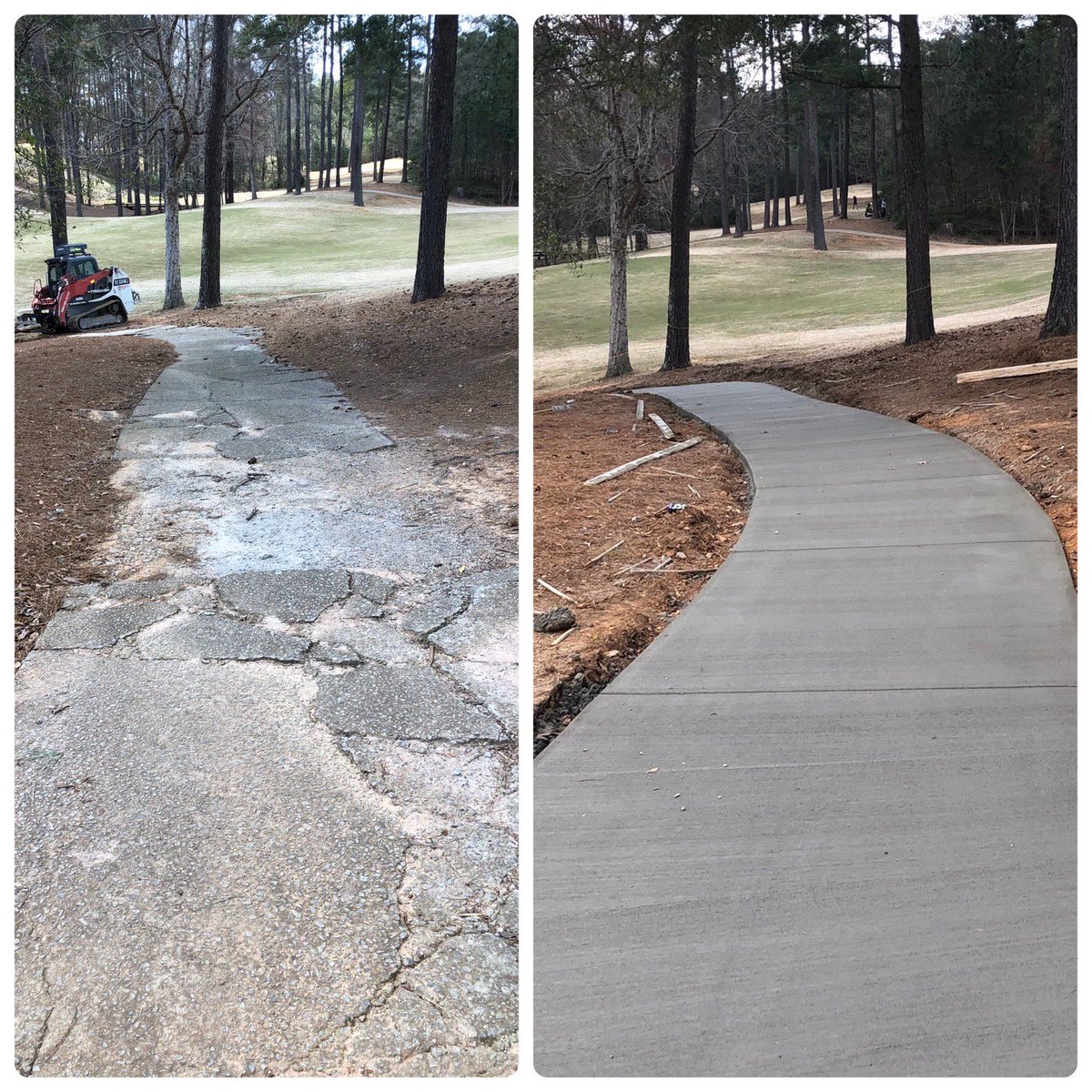 Are you looking for a fast, affordable, minimally invasive, solution to failing concrete cart paths?

We have the equipment &amp; expertise to replace your pads fast!

Replace your worst 5, 10, 20, or all of them!

Steep quantity discounts available &amp; custom plans to fit any budget!