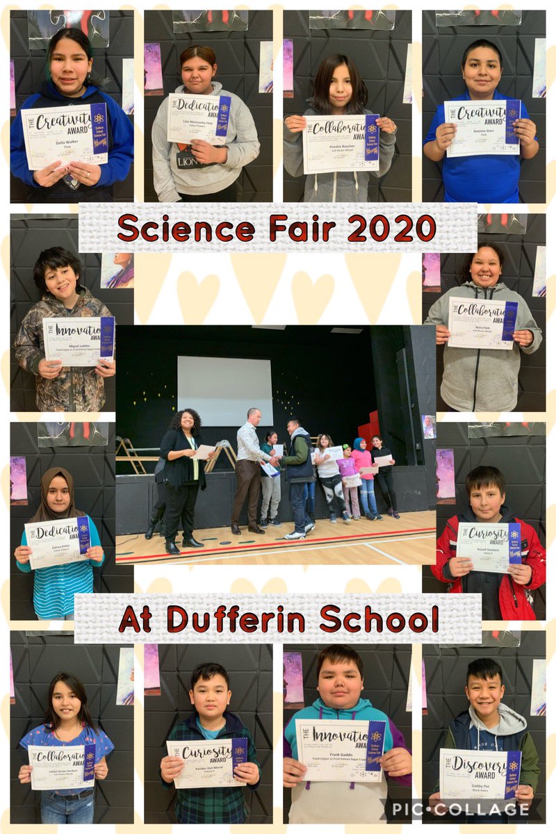 Science Fair Awarding Ceremonies <a href="/DufferinSchool/">Dufferin School</a> Congratulations 🥳 to all our winners! 
40 classroom projects from grades 4-6. 
7 projects moving to the division level. 
2 of them comes from our amazing Room 13. 
@WinnipegSD <a href="/MelissaAsmunds1/">Melissa Asmundson</a> <a href="/msquincyg/">Quincy</a>