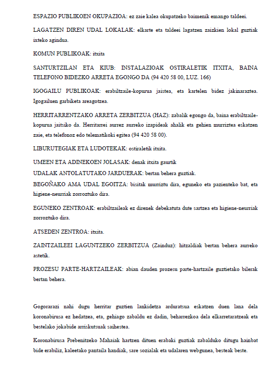 AytoSanturtzi's tweet photo. ❗️❗️Orain arte Santurtzin hartutako neurriak kutsatuen kopurua gora egin ez dezan. Eguneratuta.

#Santurtzi #COVID19 https://t.co/7qsOUGCs6T