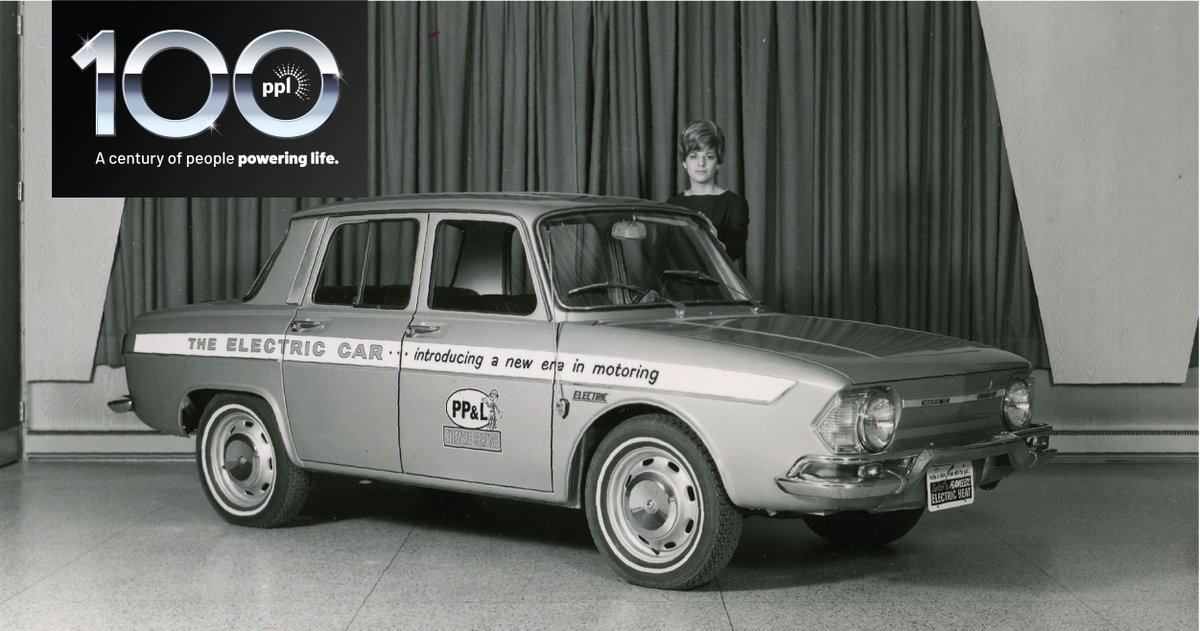PPLCorp's tweet photo. In 1967, PP&L added 8 #electricvehicles to its fleet – making it the first US corp. to add electric autos in more than 35 years. Today, PPL continues to support the transition to #EVs. Read about this early foray into EVs: https://t.co/uSXMMCa7aW #PPL100 #PeoplePoweringLife https://t.co/Vugjq9iTvH