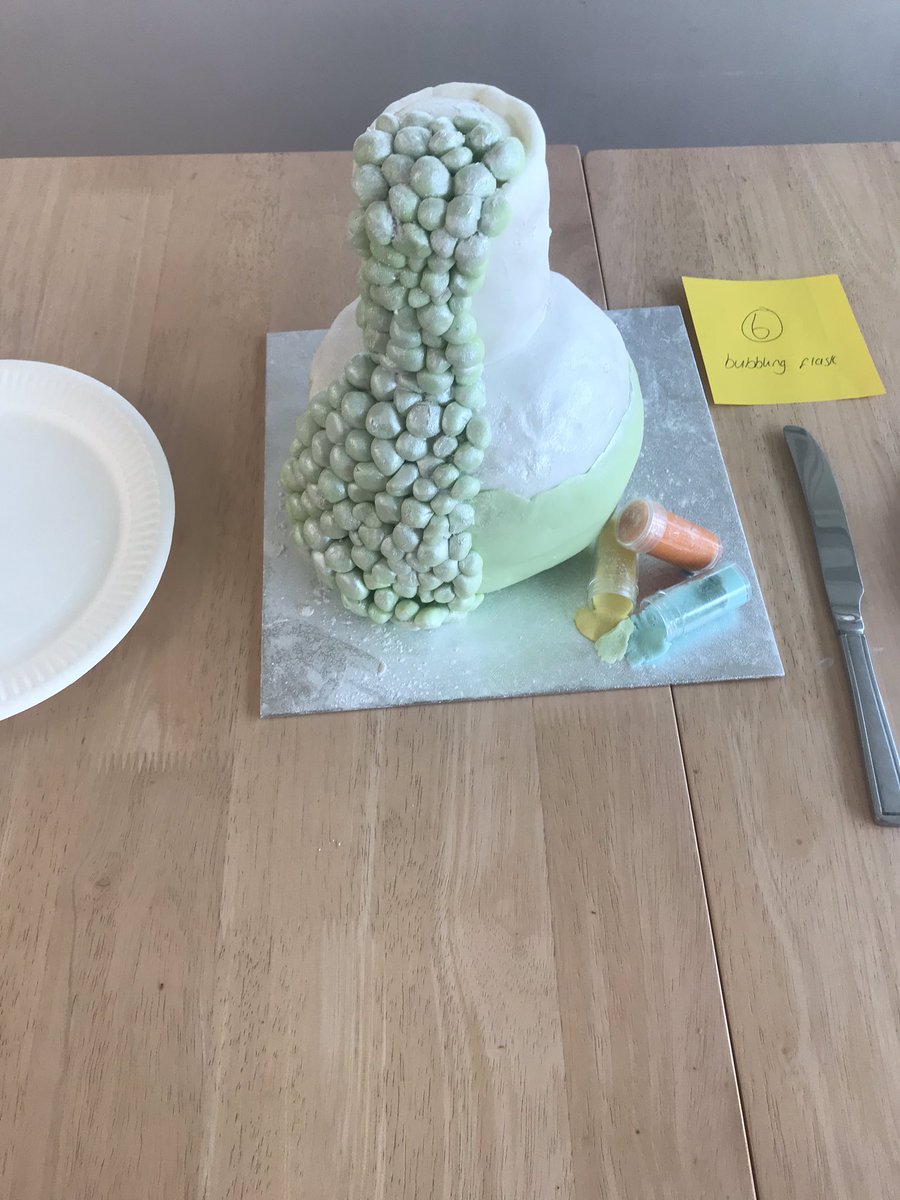 ScienceSmh's tweet image. Entry #6 bubbling flask #ScienceBakeOff #BritishScienceWeek @stmhofficial