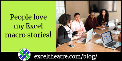 contextures's tweet image. Do people love your Excel macro stories? See what people said about #Excel this week #ExcelTweetsRoundup #excelfun
exceltheatre.com/blog/archives/…