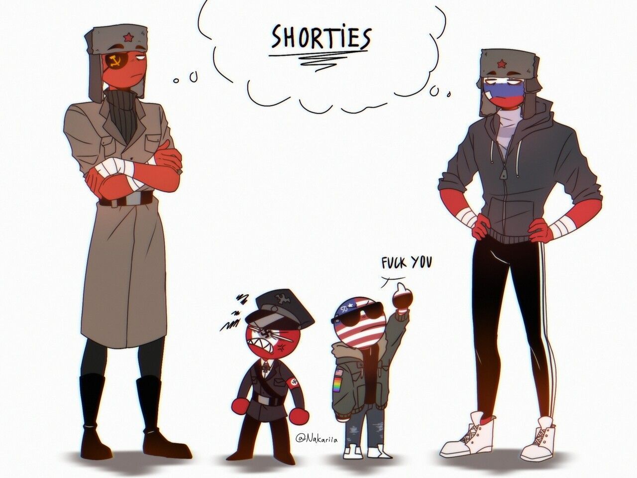 СССР И Америка Countryhumans шип