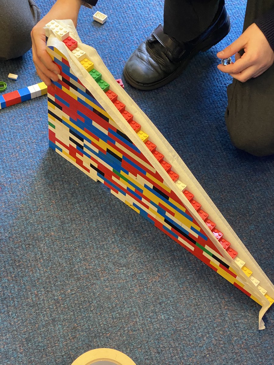 Marble run stairs as part of Keston CE Science week. Great team work! #BritishScienceWeek2020