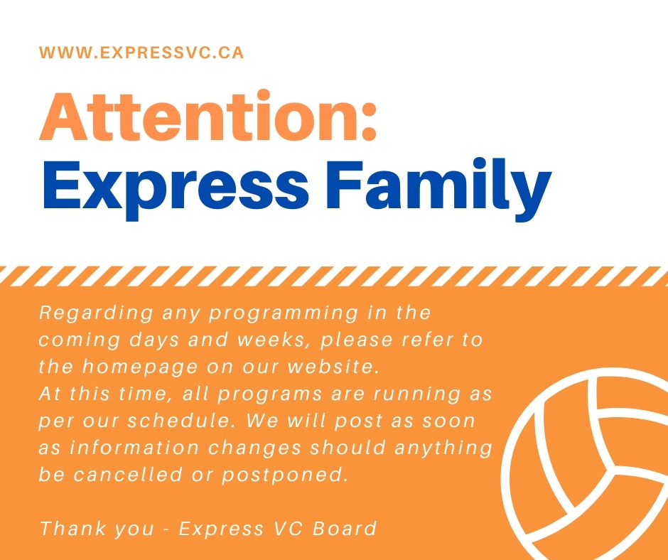 express_vc's tweet photo. Please head to our website for the most up to date information. Thank you! #expressvc #playon #announcement #stthomasproud https://t.co/BVFd22Ayo8
