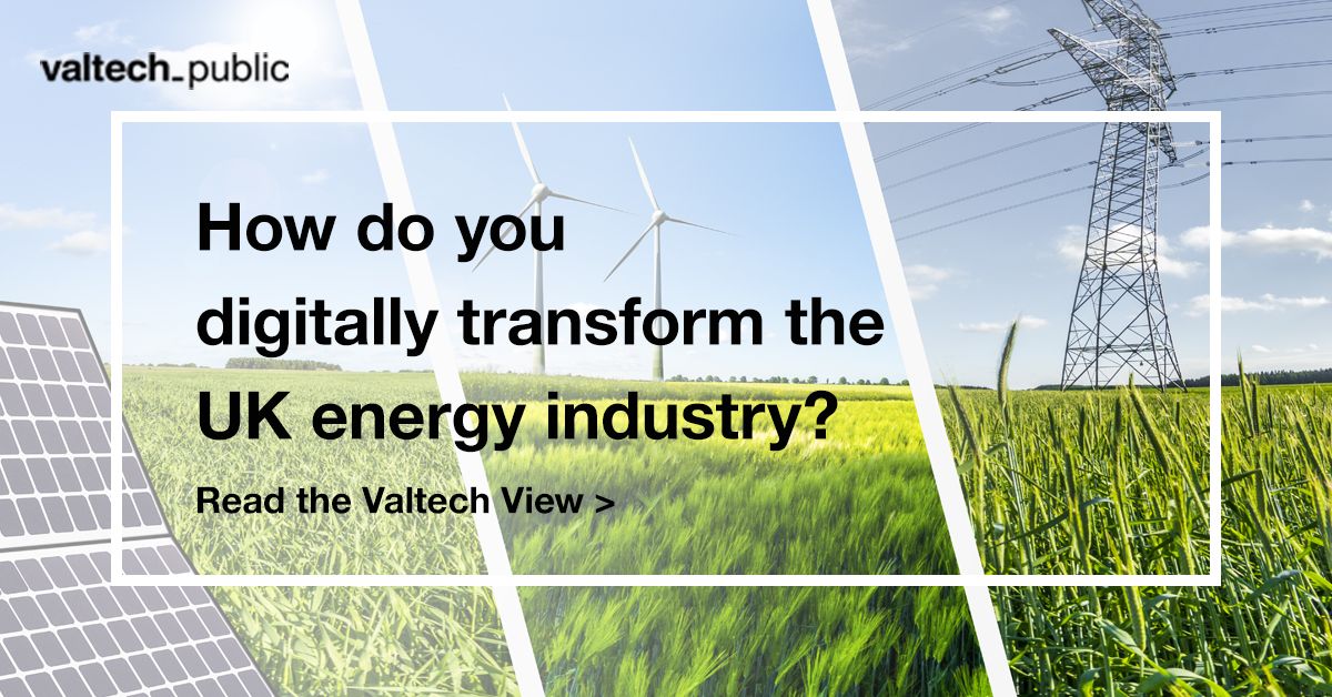 valtech_public's tweet photo. How do you digitally transform the UK energy industry to decarbonise before 2050? https://t.co/ihyH2bhlA6 #climateemergency #decarbonisation #digitaltransformation #energydatataskforce #ofgem https://t.co/TIhlLDUPuo