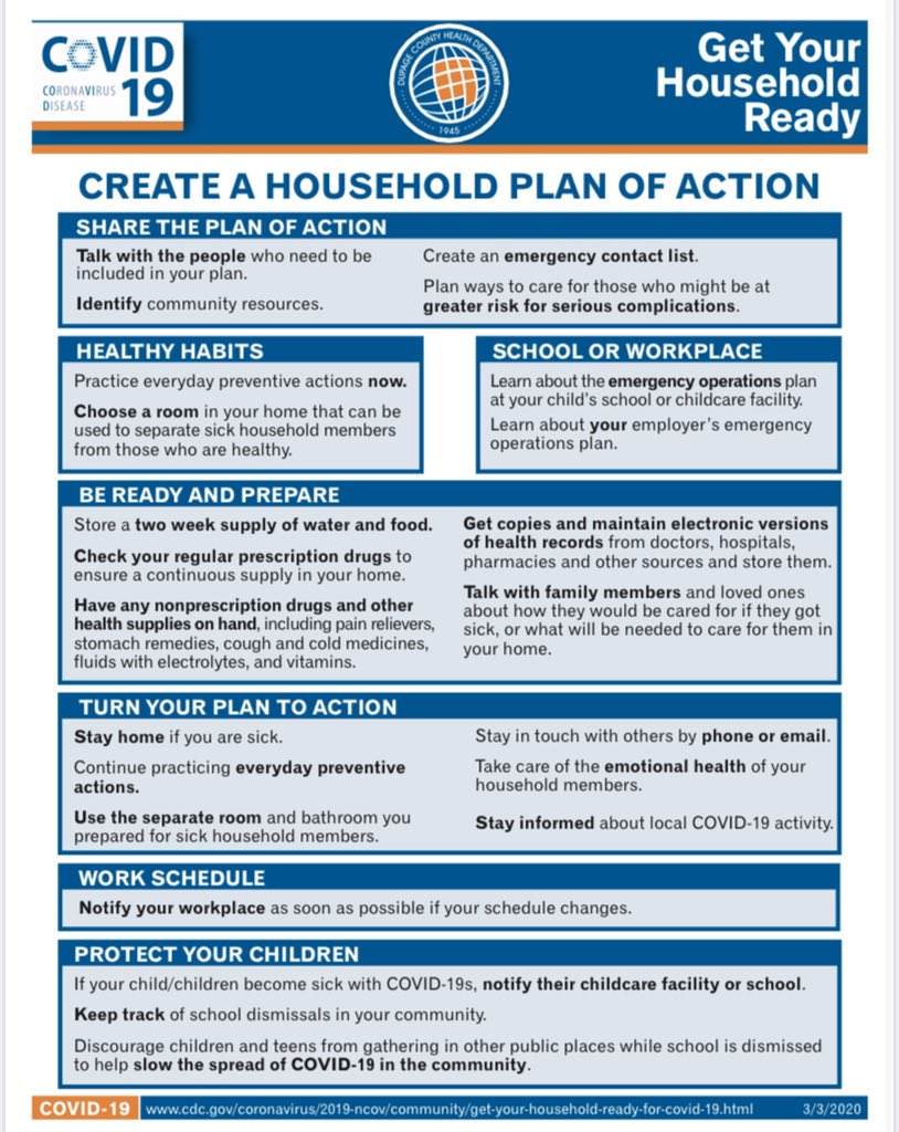 All DYC activities are canceled starting 3/13 at 3pm until 3/16 at 7am, that are held at our partner schools. Those events include basketball olympics &amp; skills day, softball winter workouts, and Stars practice on Sunday Please click here for more info bit.ly/DYC_Health1
