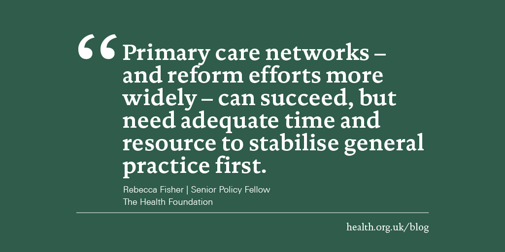 HealthFdn's tweet photo. Do #primarycarenetworks face an identity crisis?

On our blog, @BecksFisher looks at what the 2019 @CommonwealthFN survey tells us about primary care reform in the UK and how GPs view their roles. 

Read it now: https://t.co/6HcgvWf7u0
#PCNs https://t.co/SAx90zVQIp