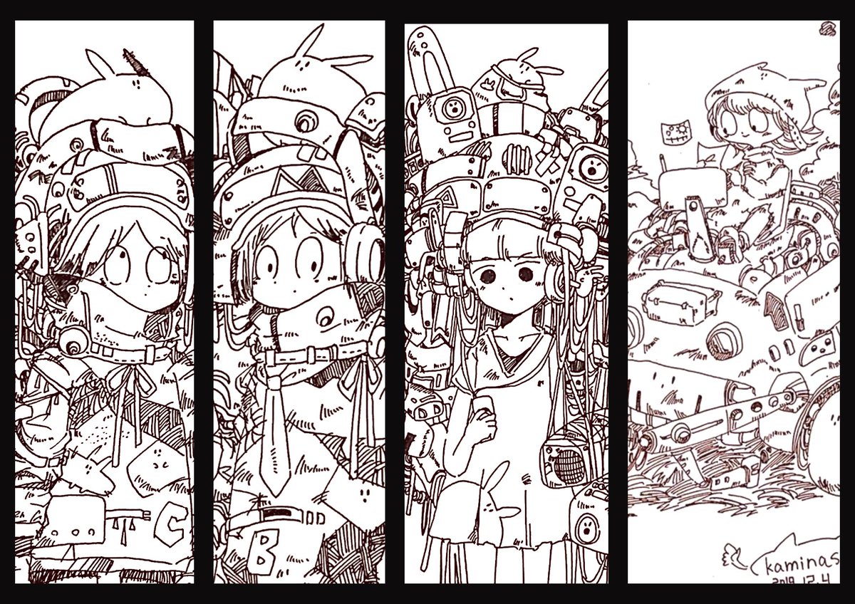 よくペン画を描きます! ウサギと機械が好きです RT、♡ 両方周ります