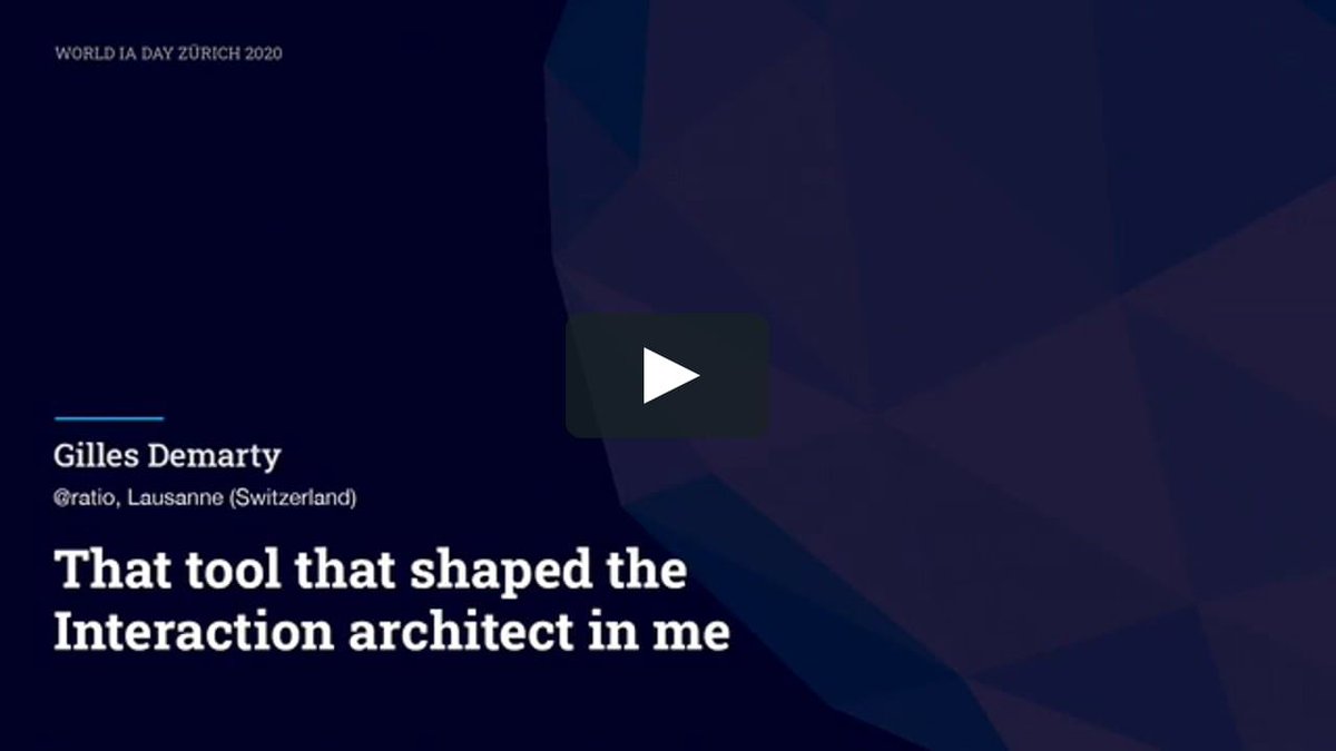 Does your client like to talk about the design, when you're trying to get the navigation information architecture right? Gilles Demartin has a simple yet effective tool for real-time, collaborative sessions with your clients.
vimeo.com/395705971
