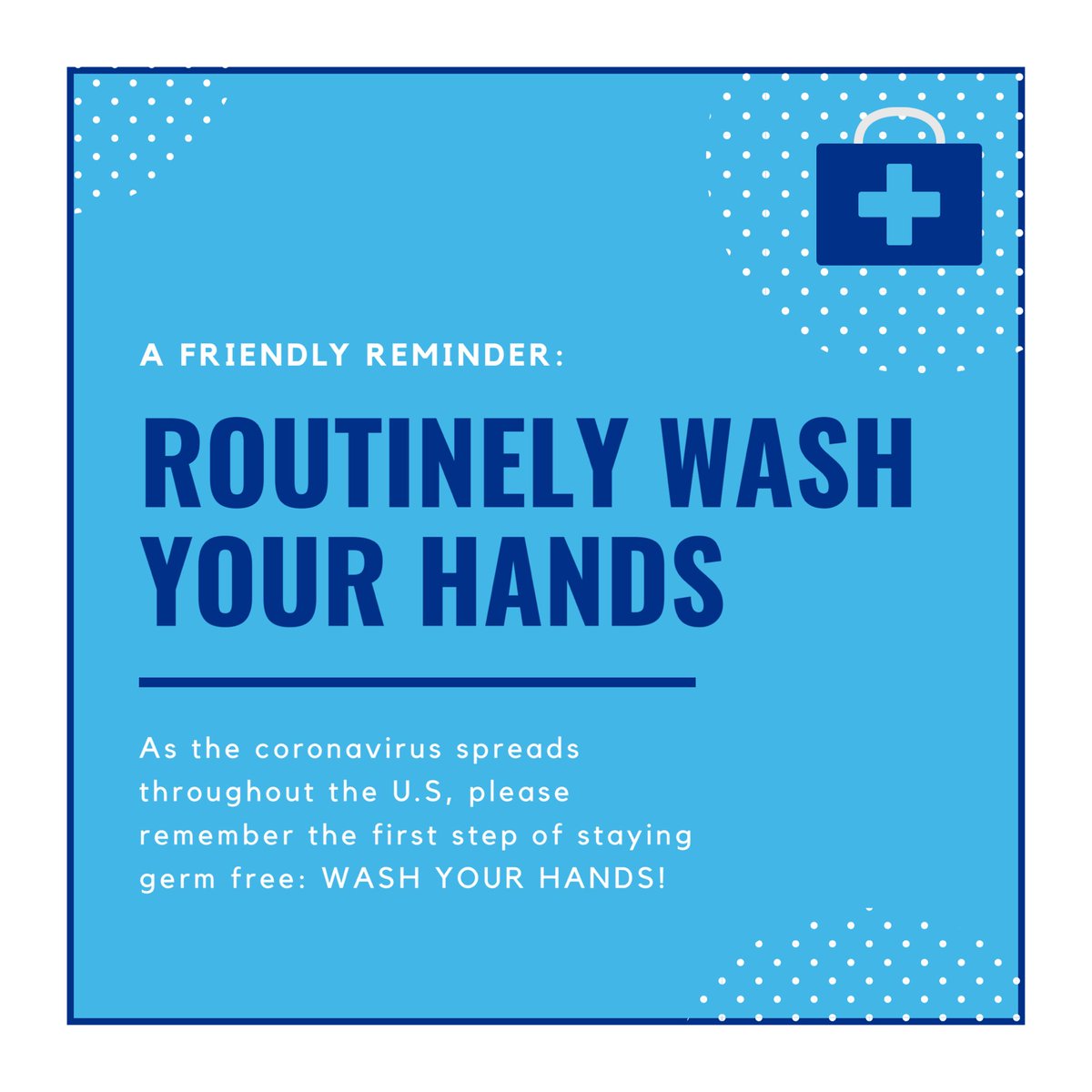 TigerNews901's tweet photo. As the Coronavirus spreads across the U.S, please remember to practice the first step of staying healthy and germ free: WASH YOUR HANDS. If soap and water aren’t readily available, using a hand sanitizer that contains at least 60 percent of alcohol will help according to the CDC. https://t.co/0KrZq8HeTd