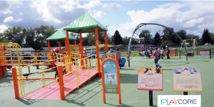 PlayCoreNews's tweet photo. Rose Park Elementary in Billings, MT started a project called "Every Child Play" with the goal of installing a playground where children of all abilities could play together and their #NDSInclusion playground accomplishes just that. #FeatureFriday #NDSPlayCore #NDSPlayOn https://t.co/Qg3N5Ye1c0