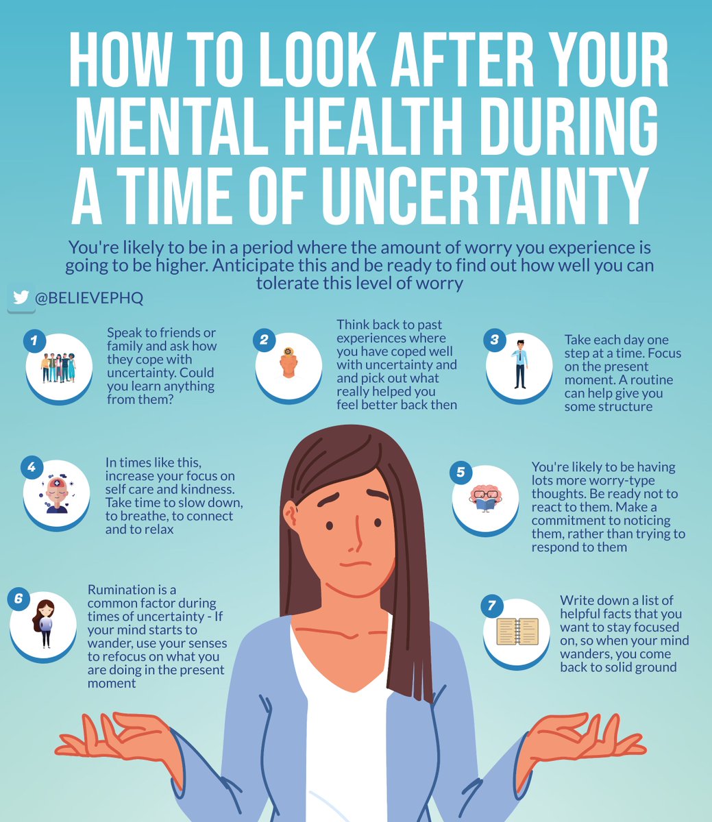 BelievePerform on Twitter: "How to look after your mental health during a  time of uncertainty… "