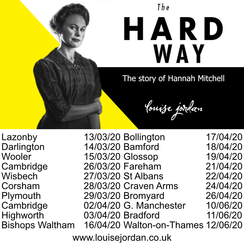 Here's how my #SpringTour is currently looking. All performances of The Hard Way #HannahMitchell except #Plymouth #BishopsWaltham where I'll perform songs from over the yrs. @HighlightsEvent <a href="/cambslib/">Cambs Libraries</a> <a href="/poundarts/">🇺🇦Pound Arts🇺🇦</a> <a href="/BollingtonArts/">BollingtonArtsCentre</a> <a href="/BamfordArts/">Catherine Allwood</a> @AshcroftArts <a href="/ArtsAliveFlicks/">Arts Alive and Flicks</a> <a href="/themet/">The Met</a>