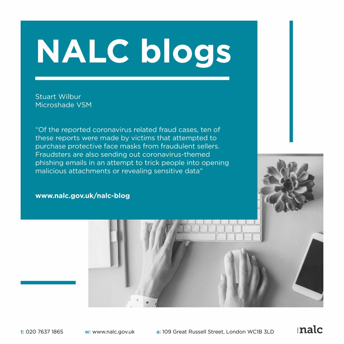 NALC (@nalc) on Twitter photo 📝 #NALCBlogs
🆕 Don't get caught out! <a href="/microshadevsm/">Microshade VSM</a> give more information on how cybercriminals are exploiting the spread of #coronavirus #COVID_19uk
Continue reading ⬇️
nalc.gov.uk/nalc-blog/entr… 📝 #NALCBlogs
🆕 Don't get caught out! <a href="/microshadevsm/">Microshade VSM</a> give more information on how cybercriminals are exploiting the spread of #coronavirus #COVID_19uk
Continue reading ⬇️
nalc.gov.uk/nalc-blog/entr…