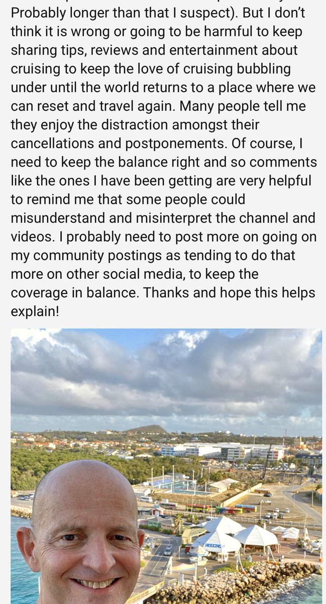 garybembridge's tweet image. Why am I still posting videos about #cruising, #cruise lines and cruise tips? Crazy? In denial? Or something else? What I told my YouTube community #chooseCruise