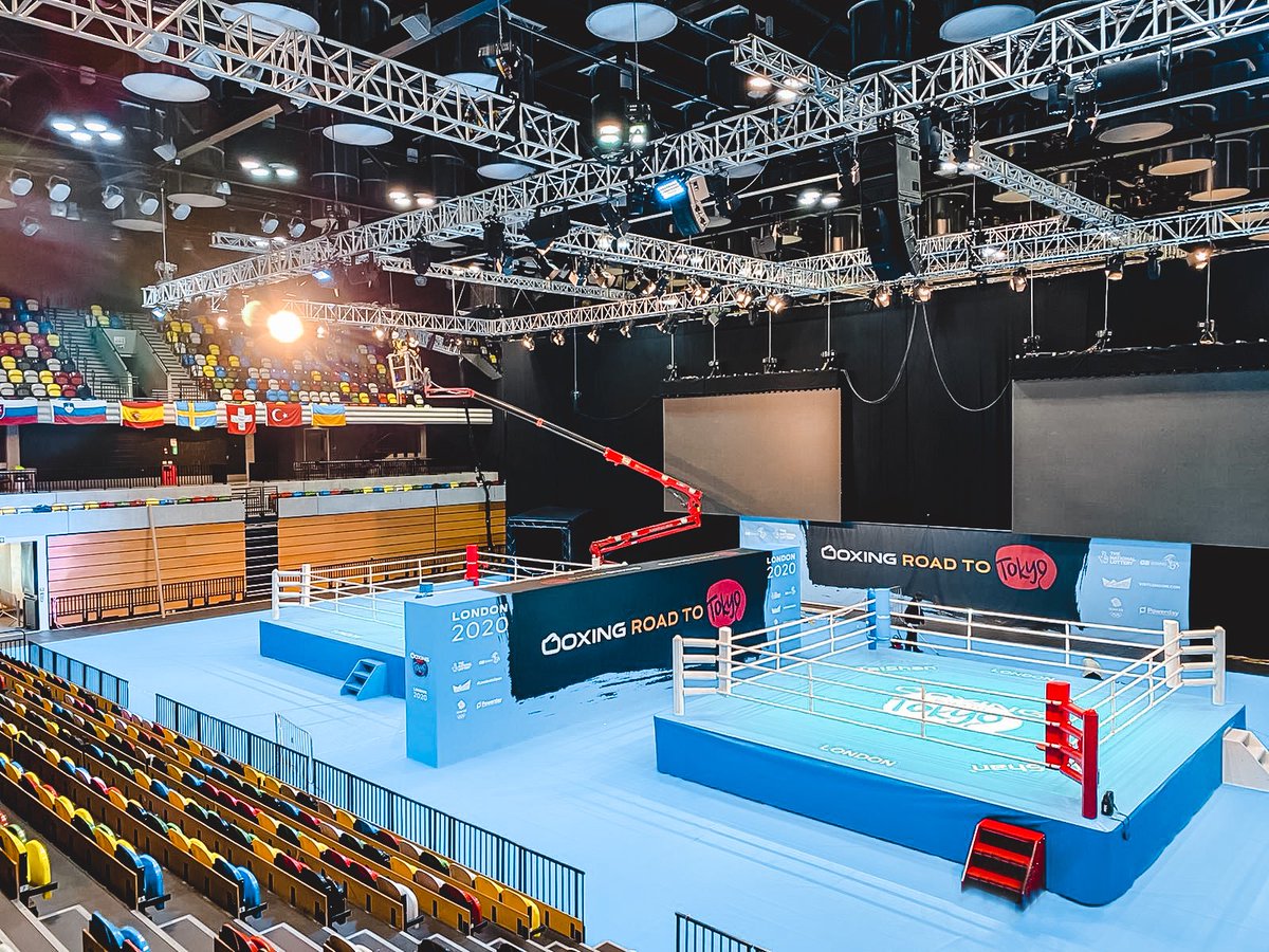 Less than 24 hours to go! <a href="/gbboxing/">GB Boxing</a> #RoadToTokyo is all set and ready to go at the <a href="/CopperBoxArena/">Copper Box Arena</a> in London.

We are delighted to provide Sound and Lighting for this special event. #PoweredByMSP