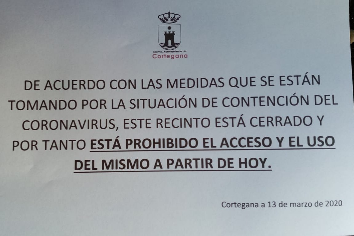 #Importante Como medida de contención contra el #Covid_19 todos los parques del municipio quedan cerrados desde el día de hoy y queda prohibido el acceso a los mismos.