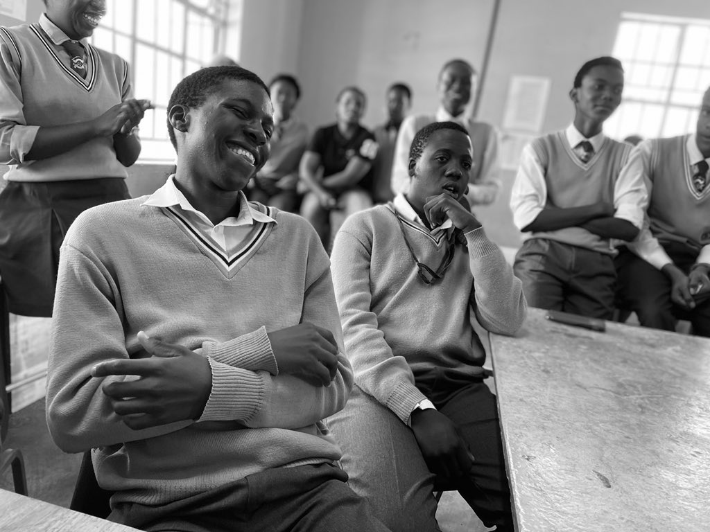 CapricornFM's tweet photo. We are spending the afternoon at Bokamoso Senior Secondary School with the team motivating Grade 12 learners to study hard, focus and come out at the top at the end of this year. This after one of the learners won the #SchoolKnockoutCompetition on drive. https://t.co/tkiWd0ejM0