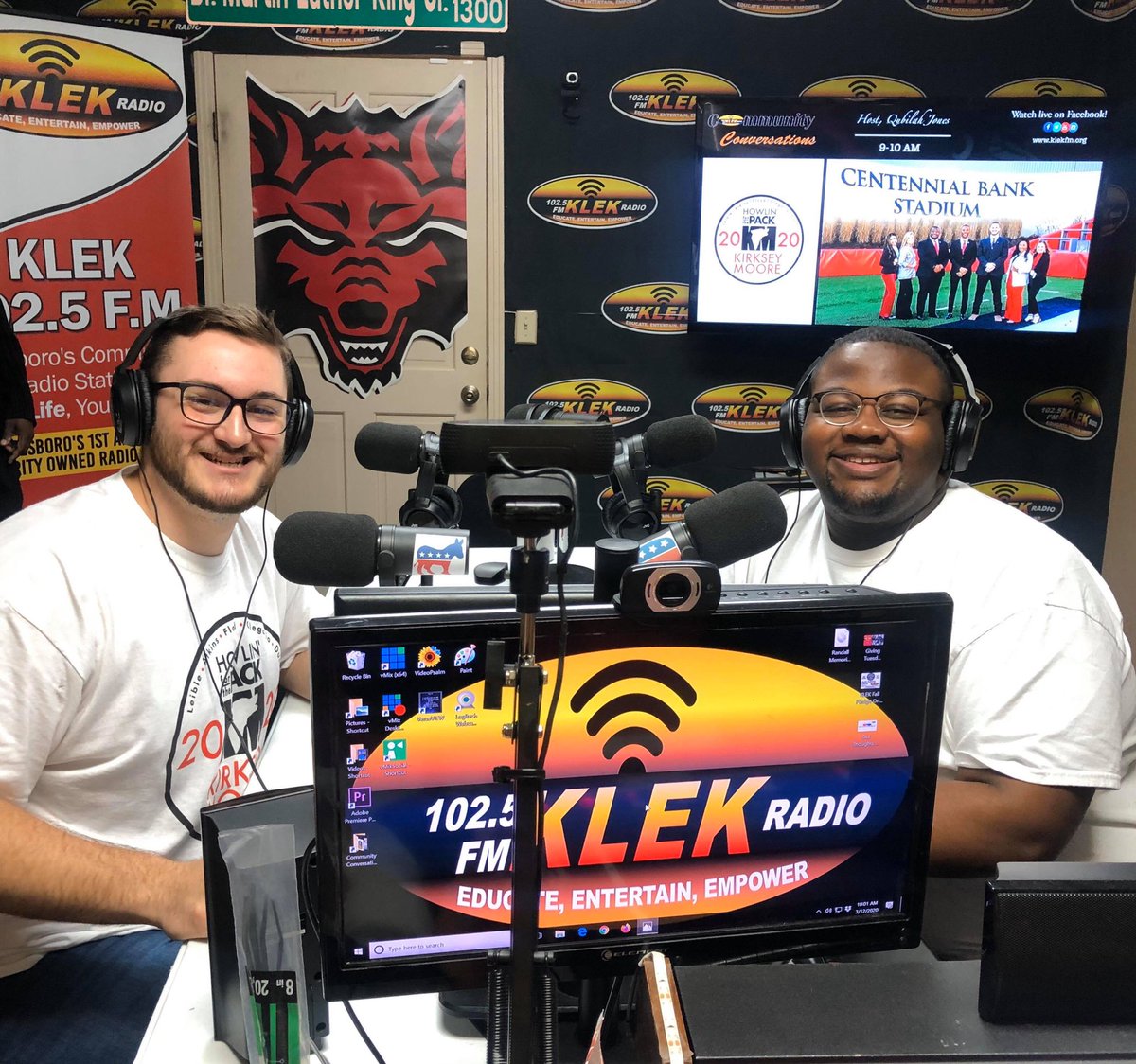 KirkseyMoore20's tweet photo. Huge thank you to KLEK Radio for letting us come speak about our campaign! 🐺🆙❤️ #HowlinForThePack #KirkseyMoore20 https://t.co/TITCOcrBKY