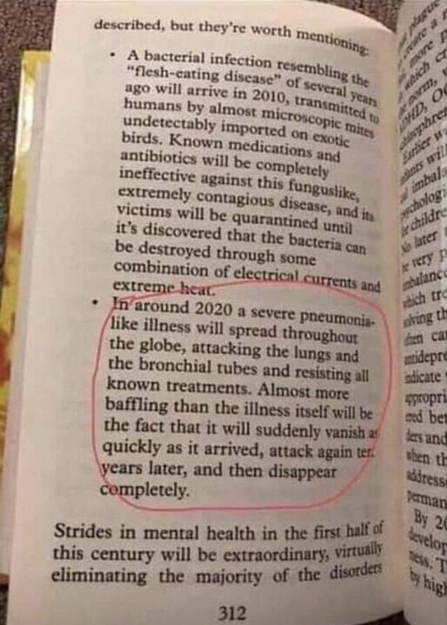 Gemini_Khi's tweet photo. Corona Virus prediction in 1981.
Book name: End of days.
Author: Sylvia Brownie

#CoronaVirusPakistan https://t.co/3HhI44oq2f