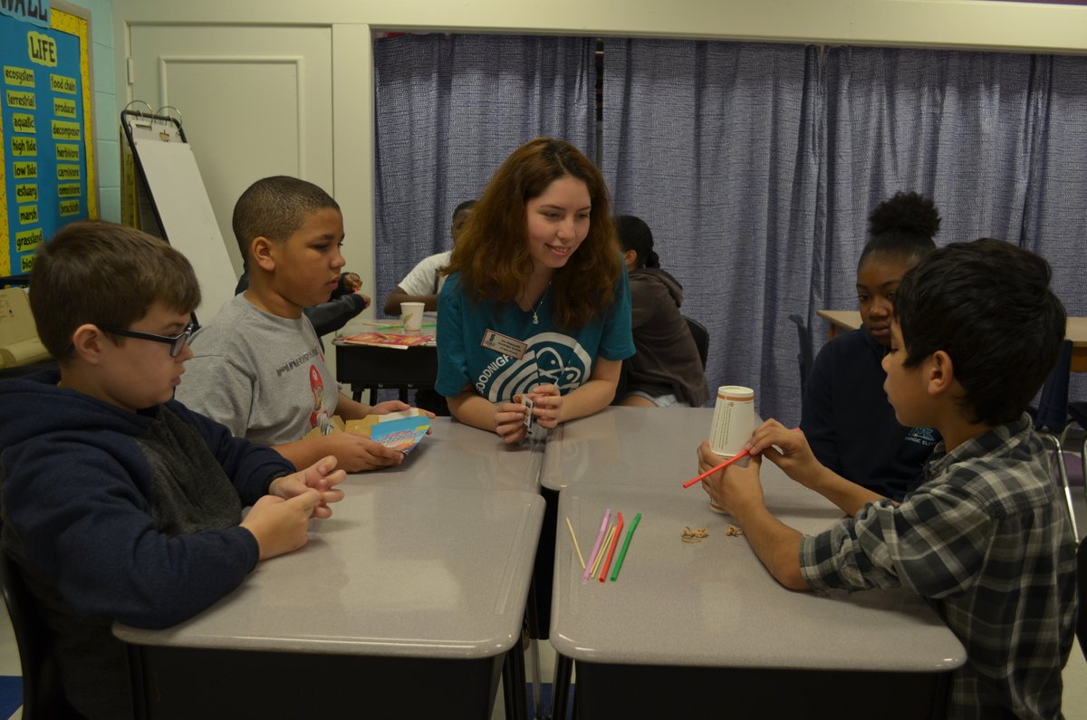 JohnRLassiter's tweet photo. HGS hosted the @GoodnightNCSU from NC State today. Our 5th-grade students reinforced science content and vocabulary with hands-on learning activities.  💙🖤
#HGSChat #MyBest #PantherProud #GoPackGo https://t.co/6e3AEOIXb0