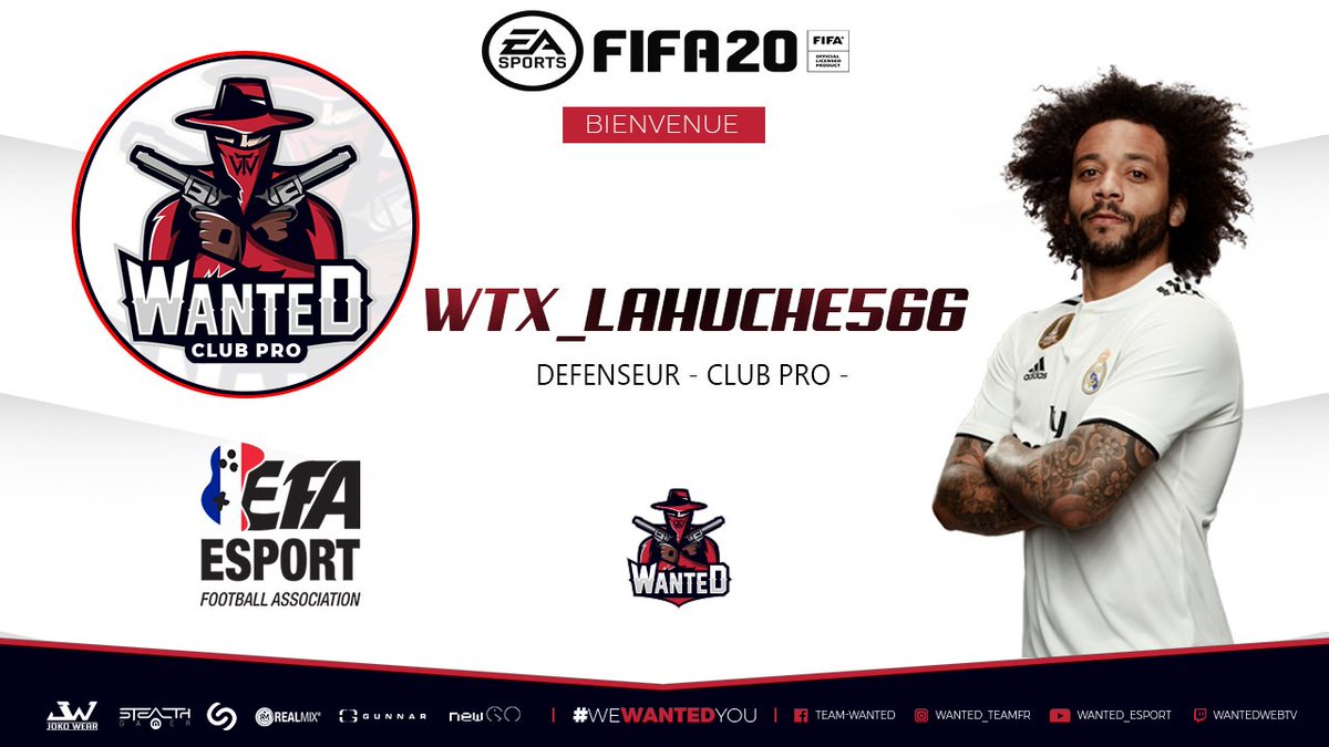 WanteD team a le plaisir d’annoncer la signature de 
<a href="/WTX_Lahuche566/">WTX Lahuche566</a> au sein de notre effectif.

@gzb240779 <a href="/nycoom/">Nyco-OM ⚪️Ⓜ️</a> <a href="/Mafia51_/">Pacificateur_51 (Mafia51_Le_Joe)</a> @KayzenWanted <a href="/Joia_10/">KinGk</a> <a href="/WanteD_TeamFR/">Team WanteD</a> <a href="/eSportFA_FR/">ESPORT FOR ASSOCIATIONS</a>