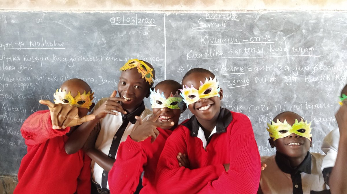 Future_of_Taru's tweet photo. Here are some photos of the finished  carnival masks ready for the upcoming event! #Creative #Carnival2020 #mask #kenya #Cumbria #FridayThe13th #FridayFeeling don't they look great! https://t.co/6w83UhVwIx