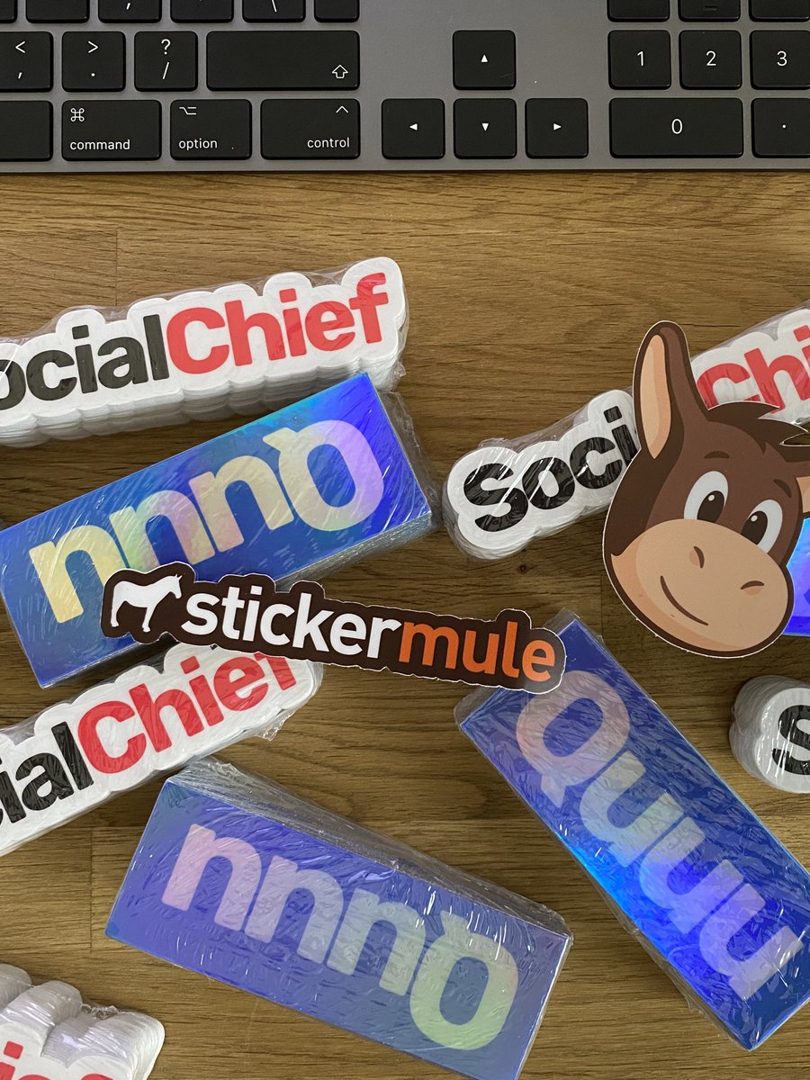 danielkempe's tweet photo. Thanks @stickermule 😀😀

@quuu_co @socialchief_com stickers giveaway soon!! https://t.co/Ql9FlsJxid