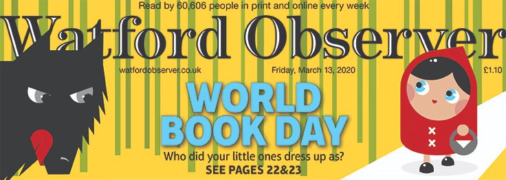 World Book Day. Who did your little ones dress up as? See inside this weeks Watford Observer - Out Now