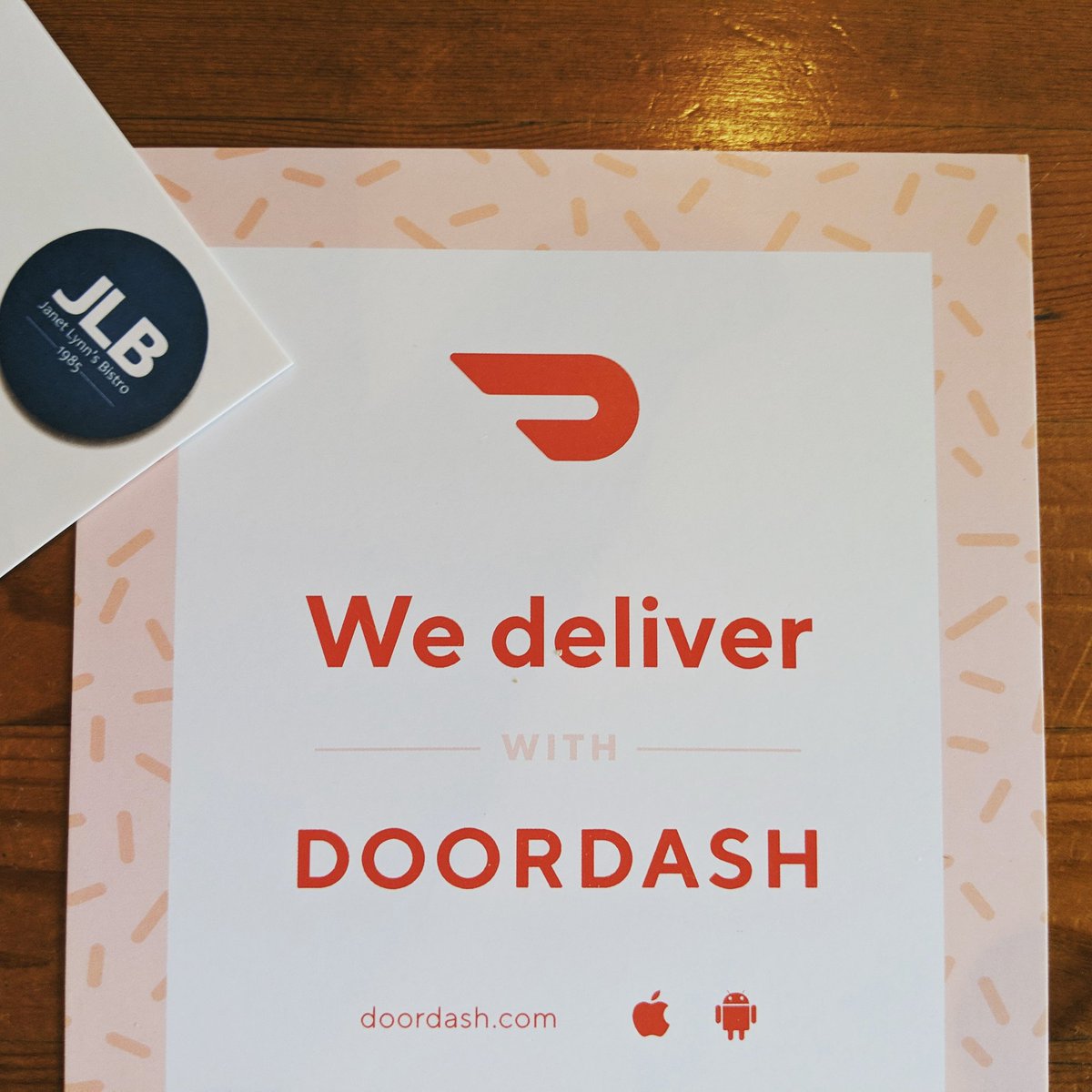 JLBistro's tweet photo. Cocooning? Well, we deliver with Doordash so you can enjoy JLB in the comfort of your own home. https://t.co/q3tDLrMCPn https://t.co/llWuTxB8RT
