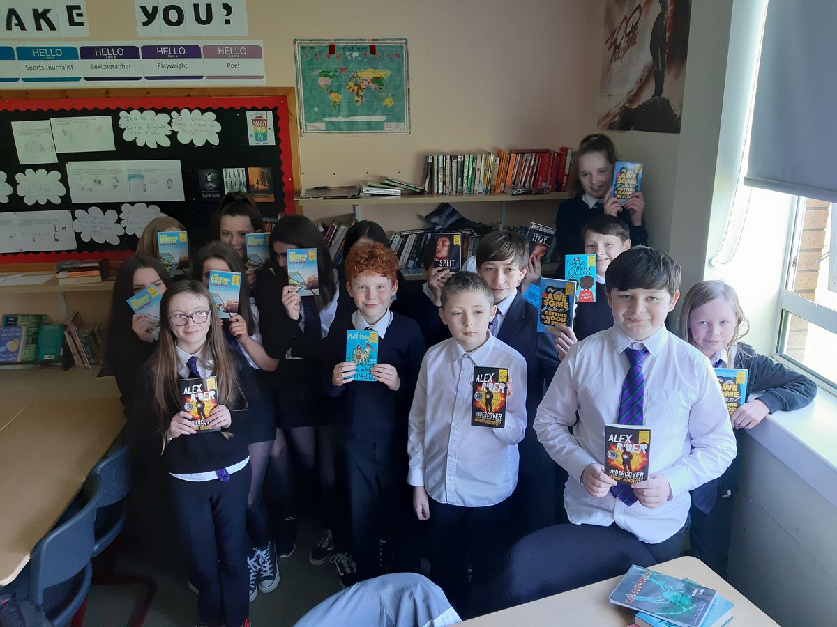 World Book Day fun continues! So pleased to be able to give all our S1s their very own book today! A huge thank-you to #Waterstones. Get tucked up and enjoy. #WorldBookDay #readingispower