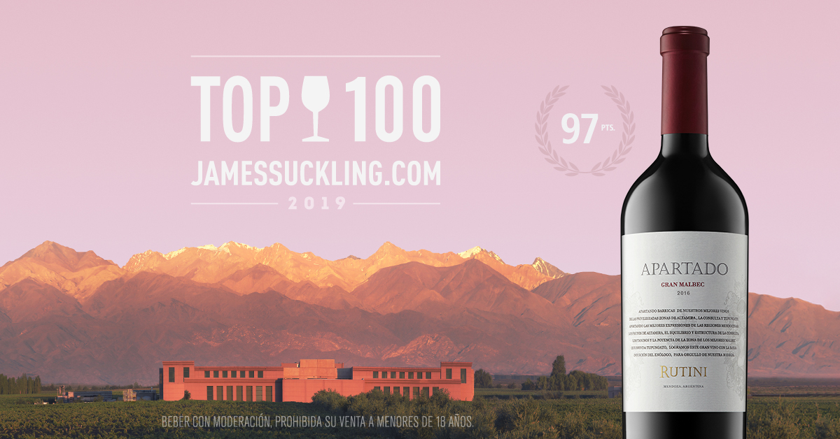 Entre los Top 100 vinos de Argentina 2019 por 
<a href="/JamesSuckling/">James Suckling</a>. Apartado Gran Malbec con 97 puntos. Más info: bit.ly/2TQHXj7
#RutiniWines #JamesSuckling #MalbecArgentino