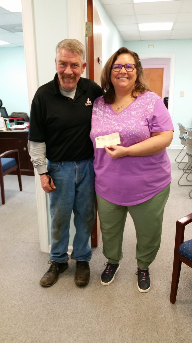 FCSNMeals's tweet photo. Saying a HUGE THANK YOU to 
Ronnie White of 
Ronnie Whites Tires &amp; Towing 
in Louisburg!  He stopped by this morning to give us a $600 check to pay off Charges at All of our Local Louisburg Schools! His Generosity is Greatly Appreciated!  
@fcschools.net
@DrWebb2016 https://t.co/ouNbPIfGiv