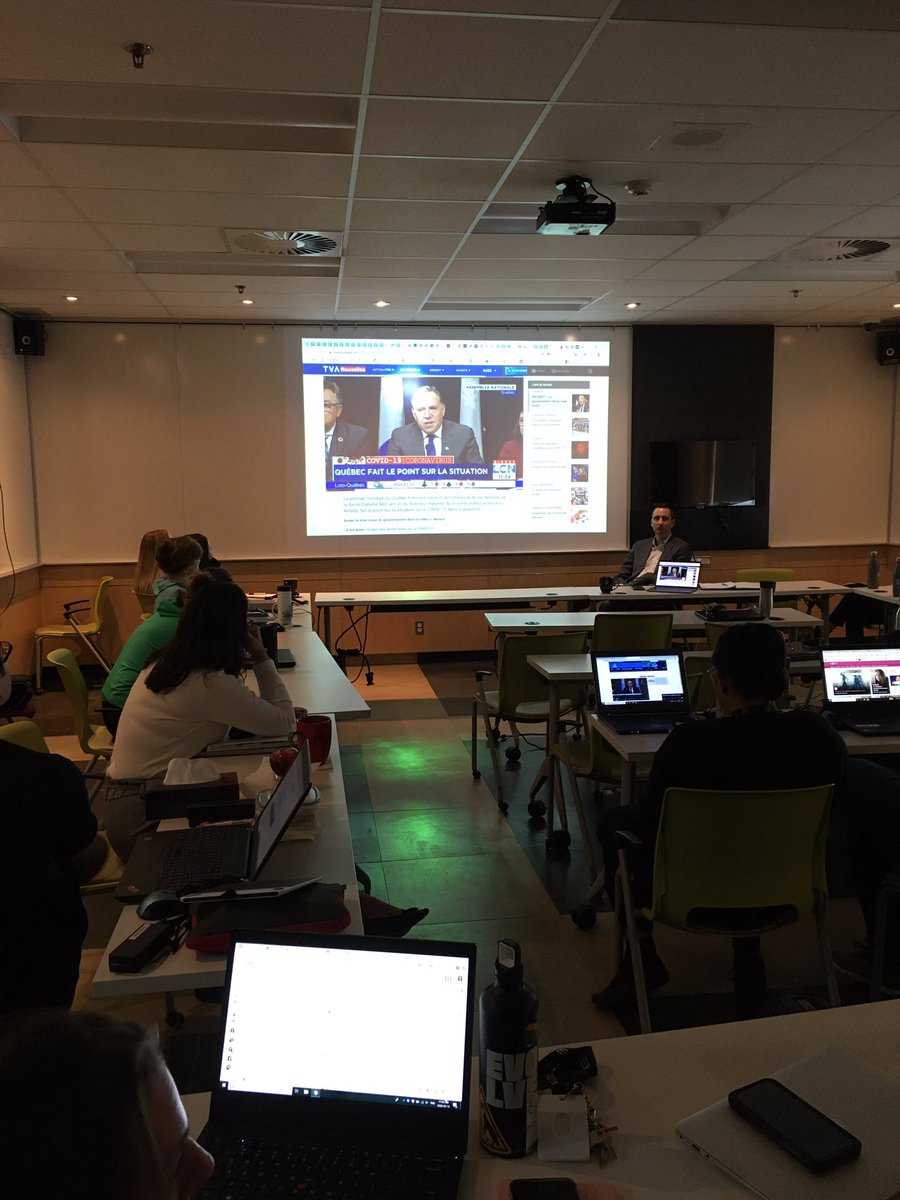 fmagder's tweet photo. Tense morning planning to transition to teaching online. I wish I could hug all of my colleagues! @WICMtl https://t.co/o7j61oJ3qL