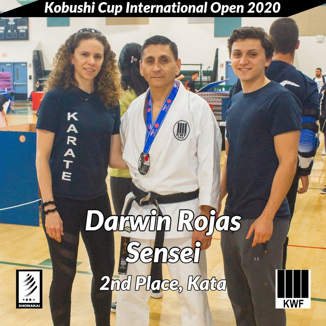SHOWAKAIKWF's tweet photo. 2020 Kobushi International Cup #Miami #Darwinrojassensei 2do Lugar Kata. Advance +35 años. #sochinkata #showakaikaratedo #showakaikaratedousa #karatecup #sochinkata #kata #usakarate https://t.co/MUIT5zc6PK