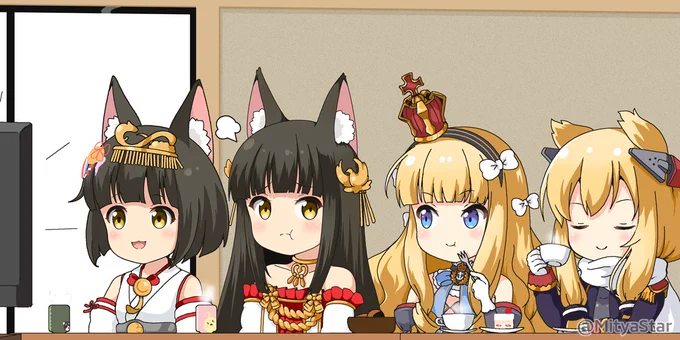 アズレンアニメ11話視聴後の長門ちゃんたち
QE「あなた出番なくて残念だったわね。」
長門「おぬしたちだけずるいぞ・・・」
#アズールレーン #アズレンアニメ 